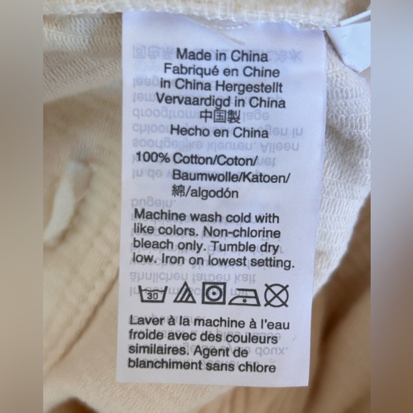 Madewell NWT Overalls Corduroy Cream Ivory Utility style #AA551, size XL - Picture 7 of 10